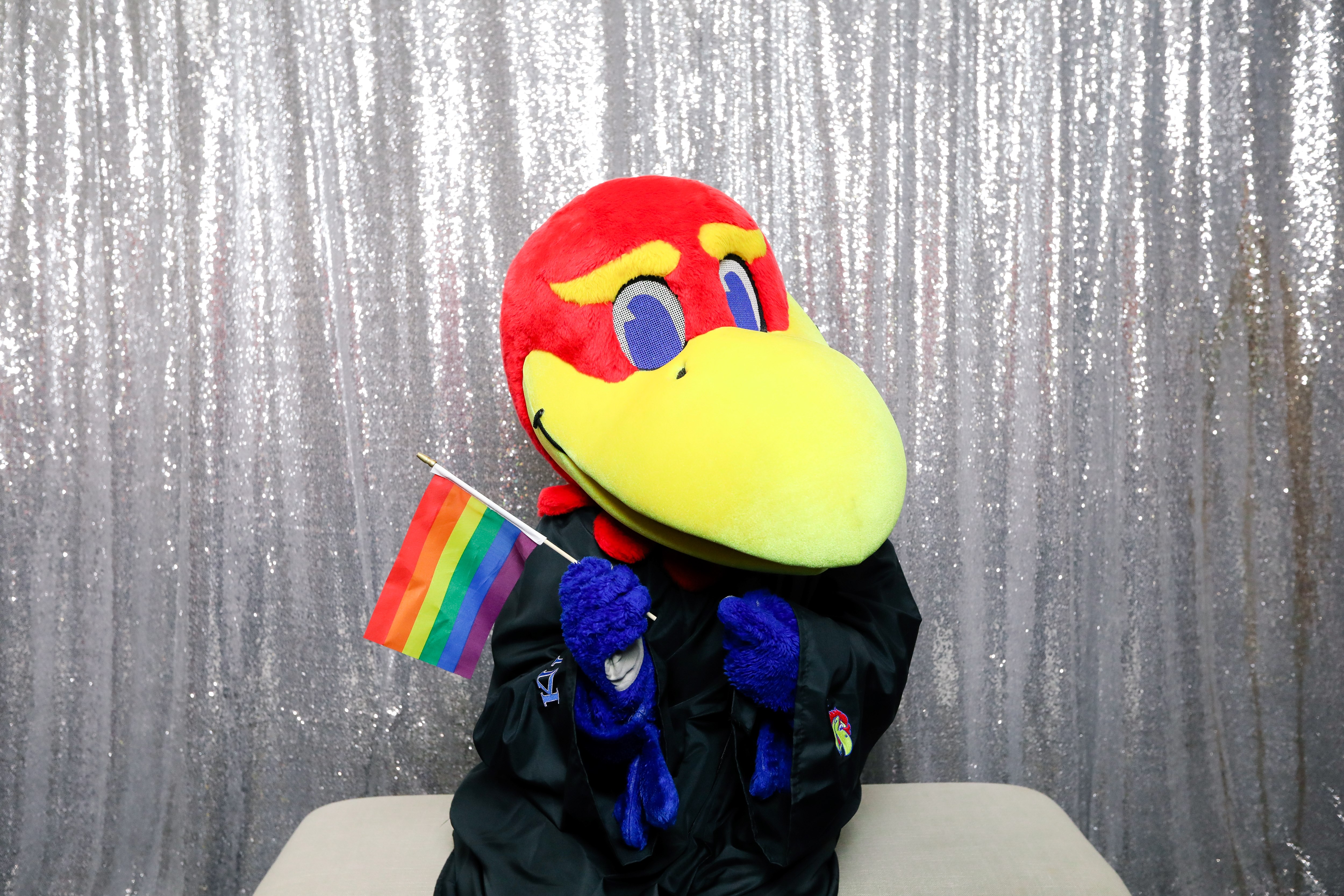 Baby Jay in graduation gown