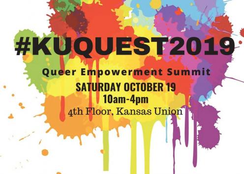KU QUEST Advertisement poster. It is a colorful poster that provides information about the 2019 KU QUEST program.